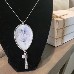 Hand painted necklaces